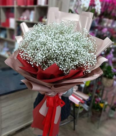 Букет цветов из: Гипсофила в Малышева