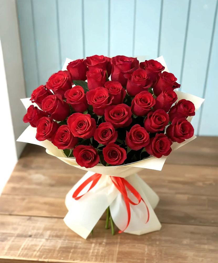 Букет 29 Красных роз в Малышева