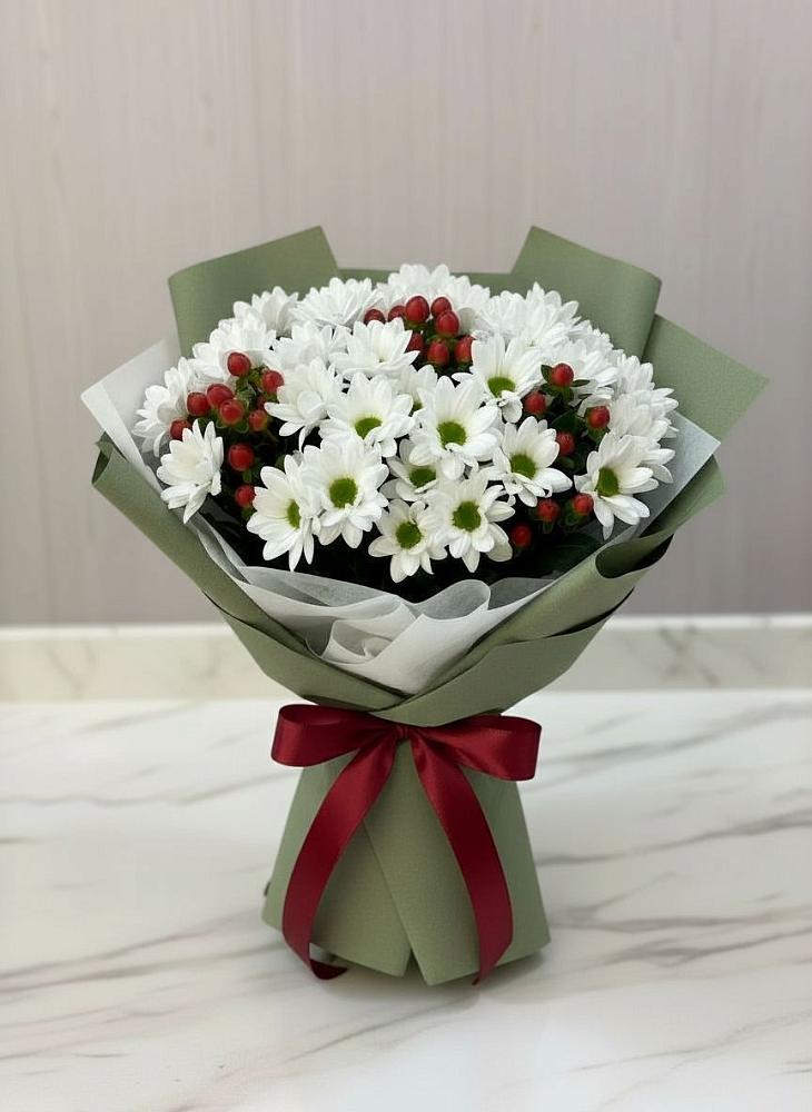 Букет цветов из: Хризантемы в Малышева