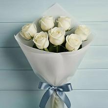 Букет 7 Белых роз Эдлесс Лав #REPLACE_PRED# Малышева