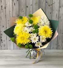Букет цветов из:  Хризантемы в Малышева