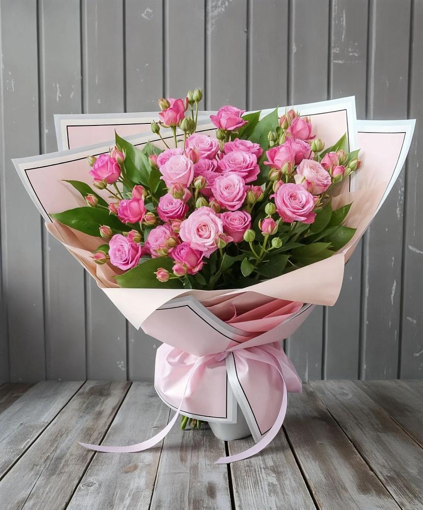 Букет Розовый кустик в Малышева