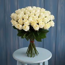 Букет 51 Белая роза Эдлесс Лав #REPLACE_PRED# Малышева