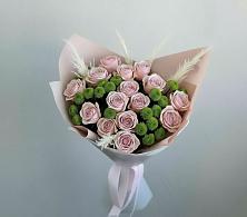 Букет цветов из:  Розы и Хризантемы в Малышева