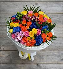 Букет цветов из:  Розы и Хризантемы #REPLACE_PRED# Малышева