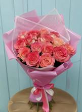 Букет 15 Розовых роз Равель #REPLACE_PRED# Малышева