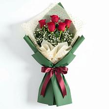 Букет цветов из:  Розы в Малышева