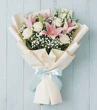 Букет цветов из:  Лилии в Малышева