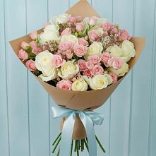Букет цветов из:  Розы в Малышева